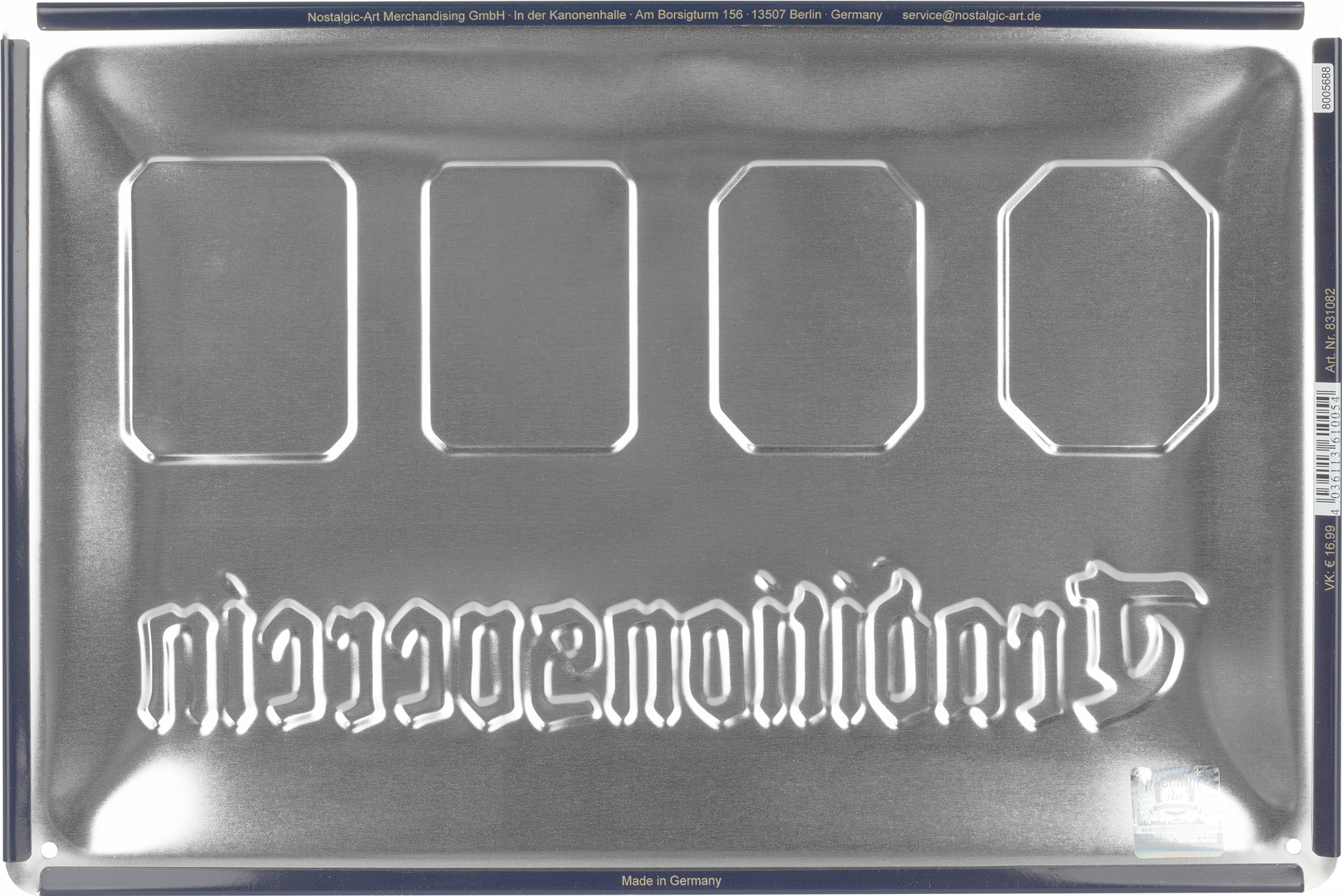 Blechschild Traditionsverein