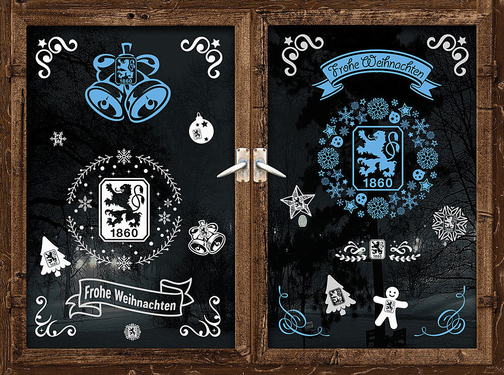 Weihnachtsdeko Fensterbilder (65 Stück)
