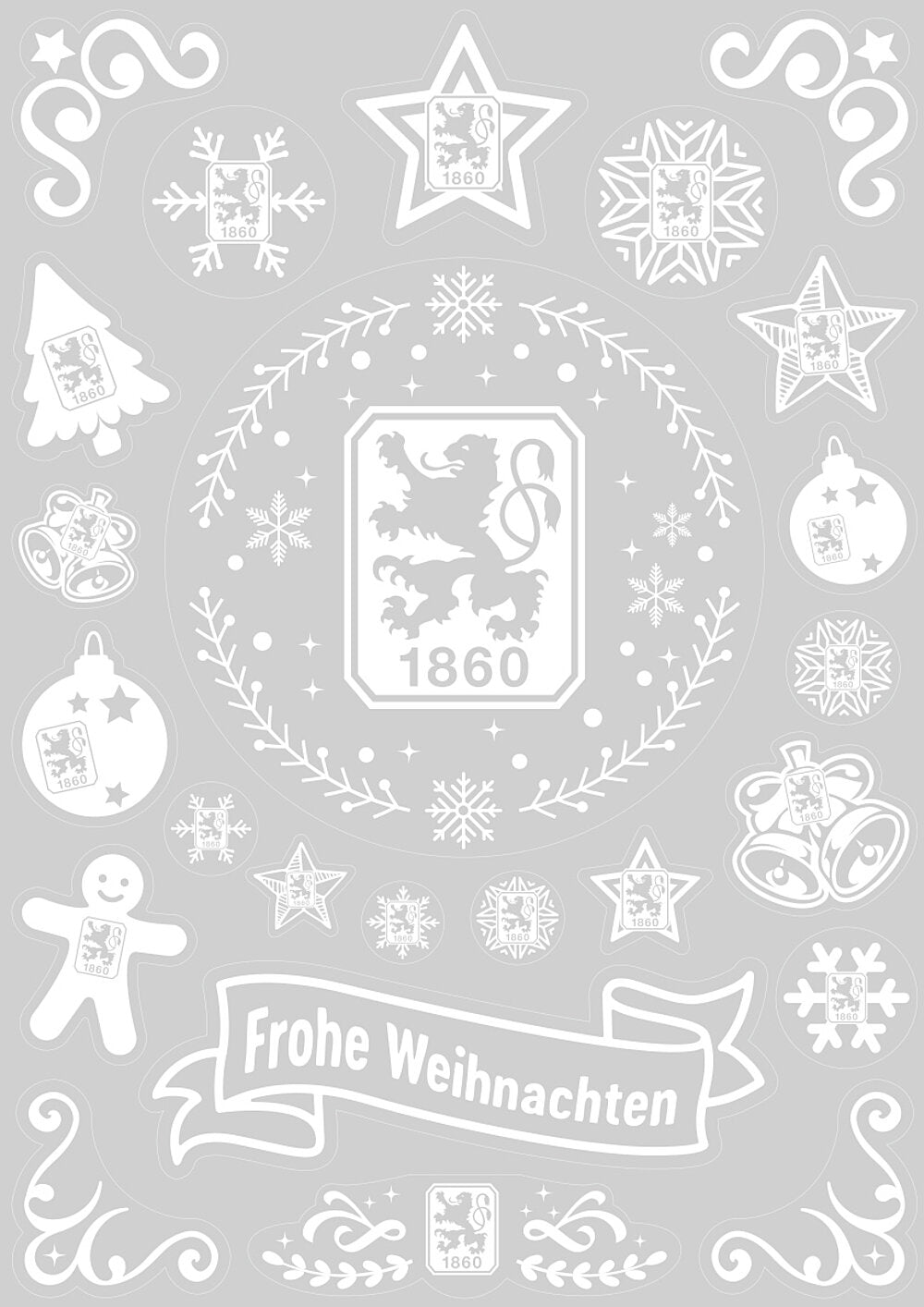 Weihnachtsdeko Fensterbilder (65 Stück)