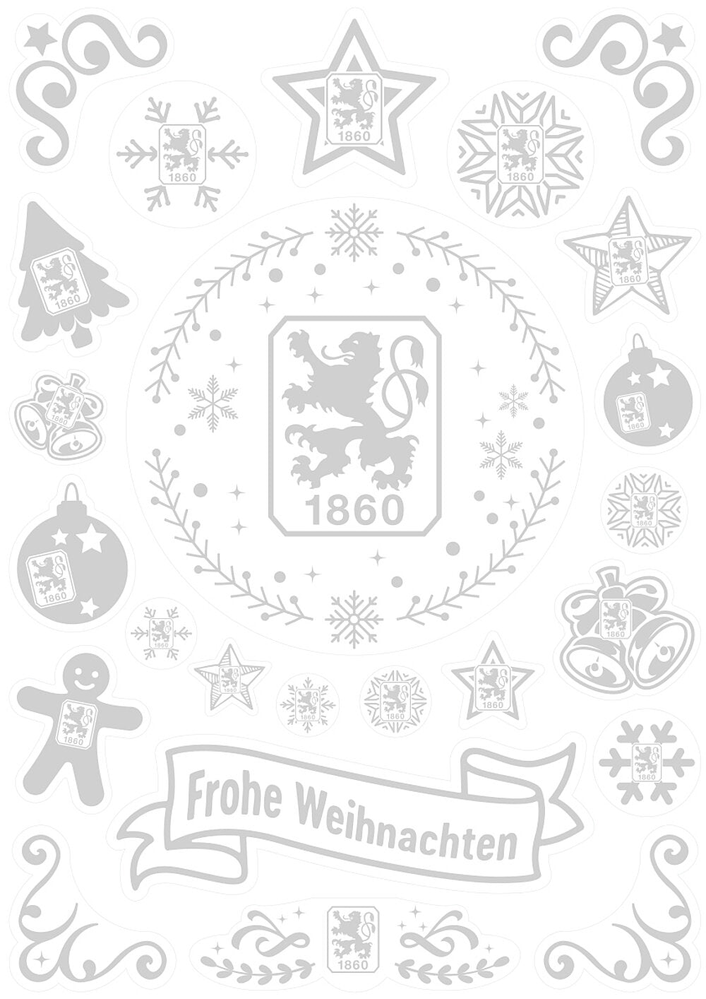 Weihnachtsdeko Fensterbilder (65 Stück)