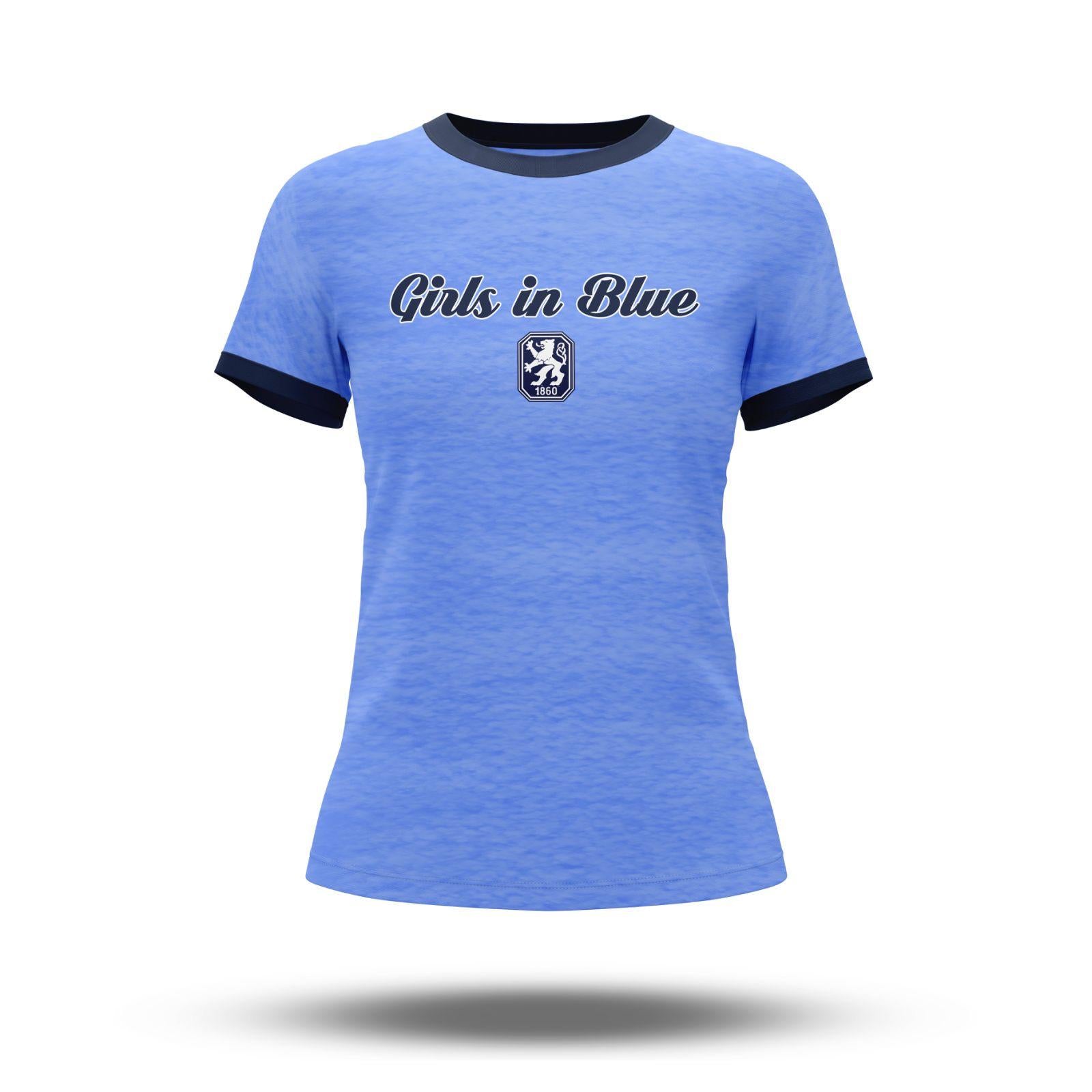 Lady T-Shirt Girls in Blue