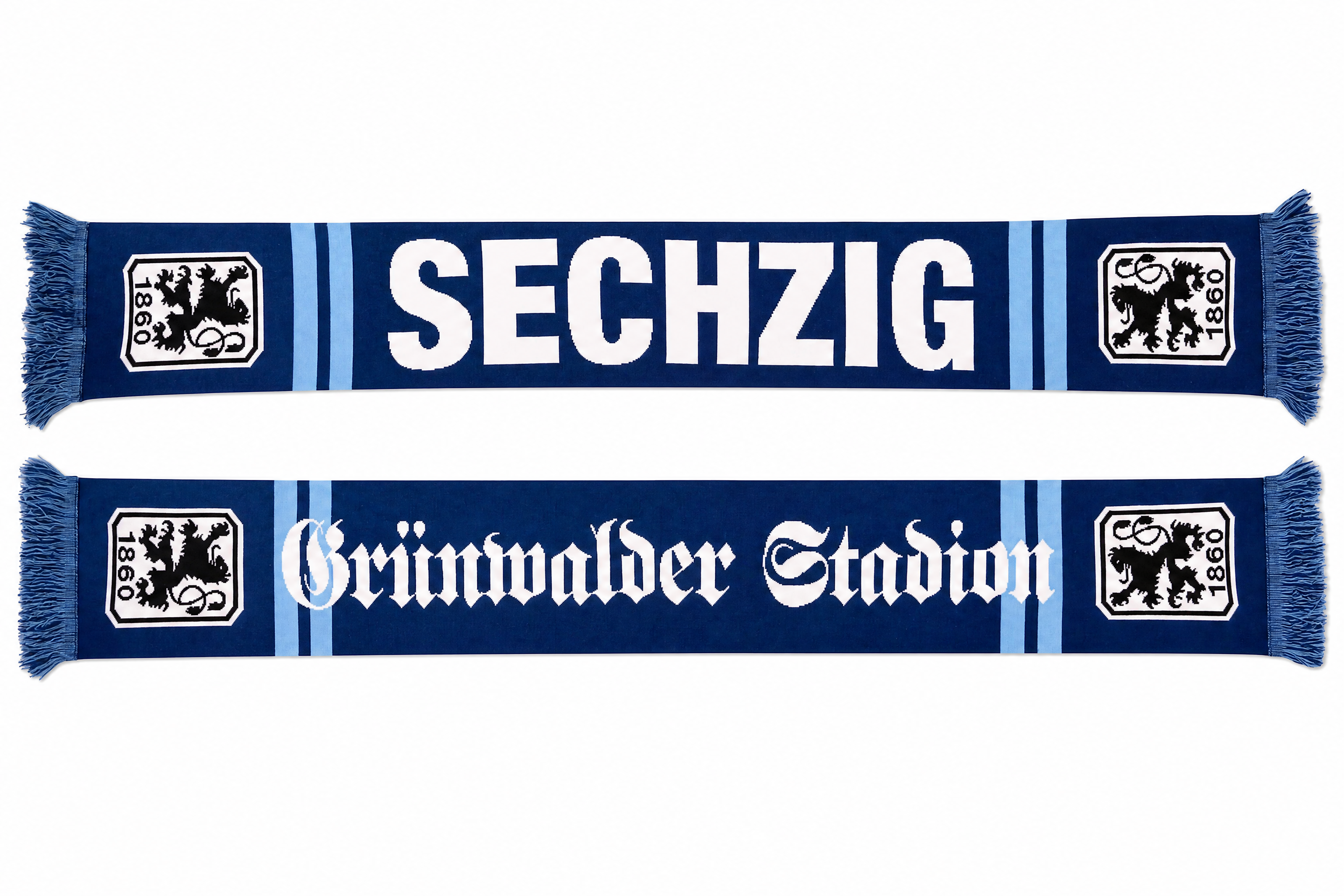 Schal Sechzig blau