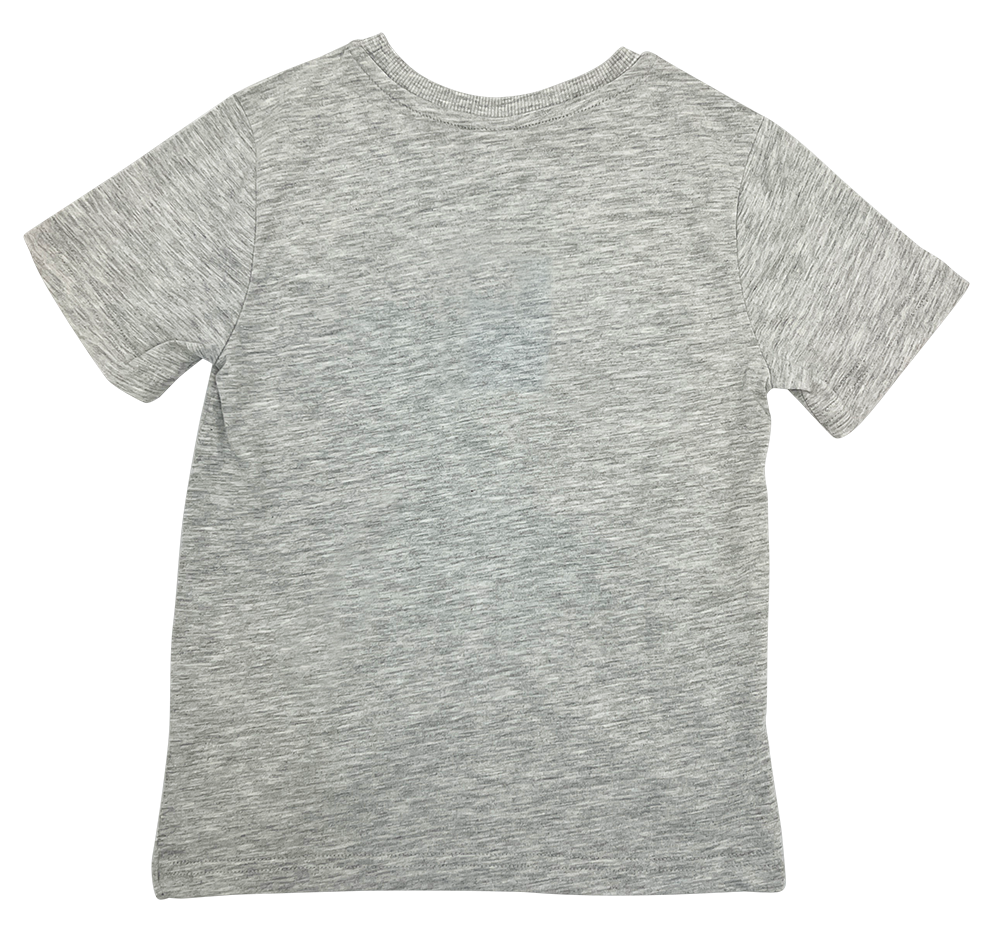 Kinder T-Shirt Schal hellgrau